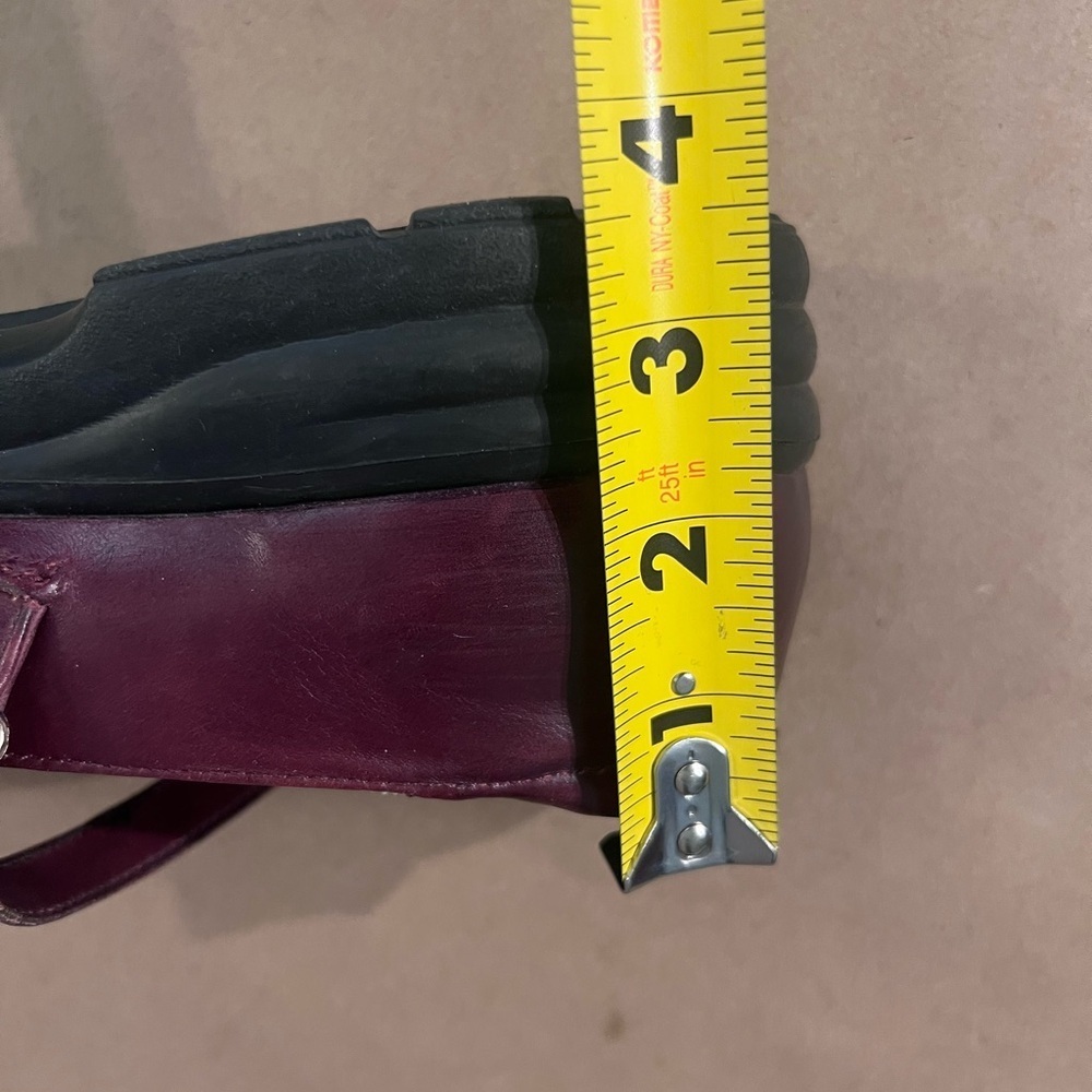 Dr.Comfort Burgundy Genuine Leather Platform Heel Marry Jane Betsy Shoes US 7.5 - Picture 13 of 14